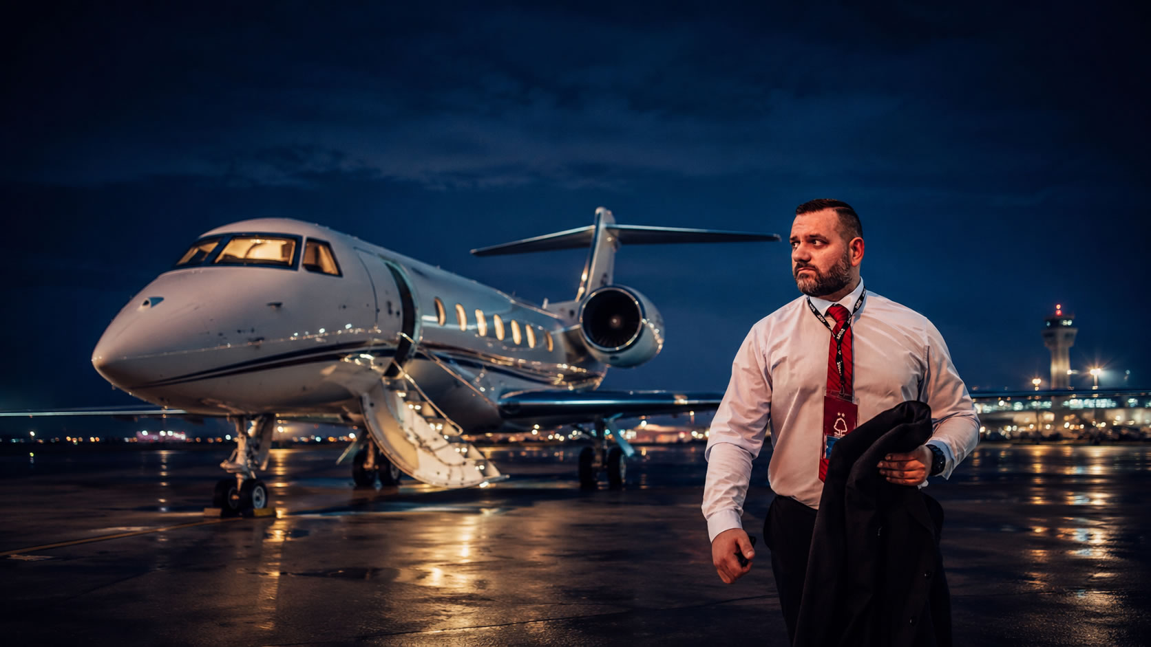 Spartan security professional prepared for an executive assignment